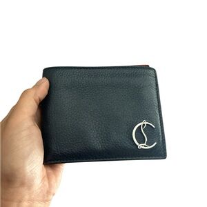 Christian Louboutin Dark Blue Leather Card Holder